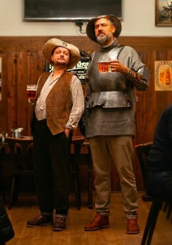 Důmyslný rytíř Don Quijote a jeho soumar Pemza