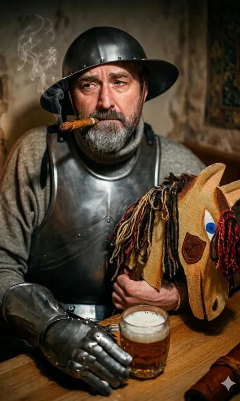 Důmyslný rytíř Don Quijote a jeho soumar Pemza